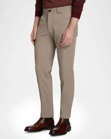 Emporio Armani Men 's Nylon Stretch Slim Five-Pocket Pants | Thumbnail 3 Emporio Armani Men 's Nylon Stretch Slim Five-Pocket Pants | Thumbnail 3