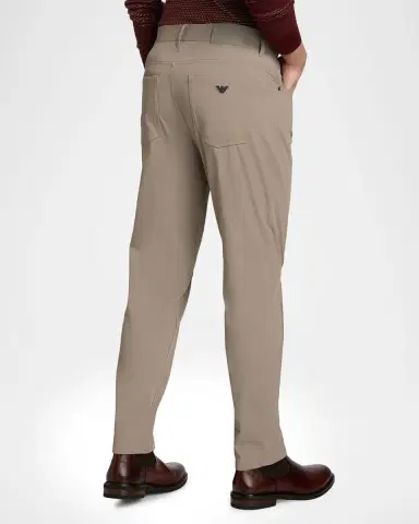 Emporio Armani Men 's Nylon Stretch Slim Five-Pocket Pants | Thumbnail 4 Emporio Armani Men 's Nylon Stretch Slim Five-Pocket Pants | Thumbnail 4