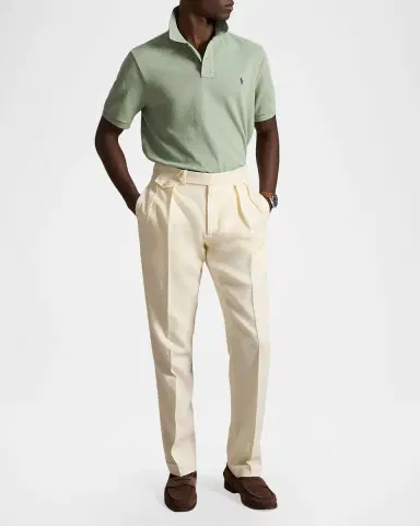 Polo Ralph Lauren Men's Basic Mesh Cotton Polo Shirt | Thumbnail 2 Polo Ralph Lauren Men's Basic Mesh Cotton Polo Shirt | Thumbnail 2