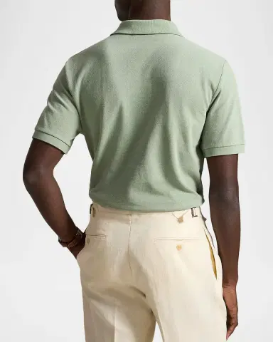 Polo Ralph Lauren Men's Basic Mesh Cotton Polo Shirt | Thumbnail 3 Polo Ralph Lauren Men's Basic Mesh Cotton Polo Shirt | Thumbnail 3