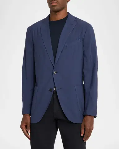 Boglioli Men's Wool and Silk Single-Breasted Sport Coat | Thumbnail 4 Boglioli Men's Wool and Silk Single-Breasted Sport Coat | Thumbnail 4