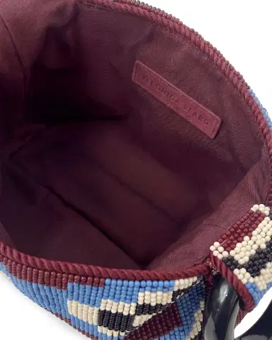 Veronica Beard Swing Beaded Cotton Twill Top-Handle Bag | Thumbnail 3 Veronica Beard Swing Beaded Cotton Twill Top-Handle Bag | Thumbnail 3
