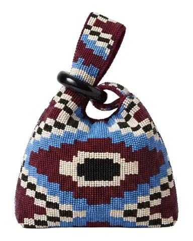 Veronica Beard Swing Beaded Cotton Twill Top-Handle Bag | Thumbnail 1 Veronica Beard Swing Beaded Cotton Twill Top-Handle Bag | Thumbnail 1