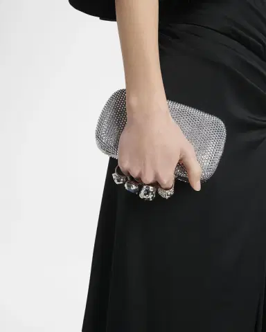 McQueen Embellished Skull Leather Clutch | Thumbnail 2 McQueen Embellished Skull Leather Clutch | Thumbnail 2