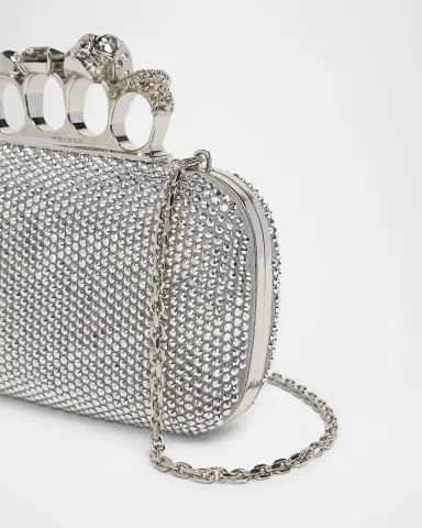 McQueen Embellished Skull Leather Clutch | Thumbnail 6 McQueen Embellished Skull Leather Clutch | Thumbnail 6