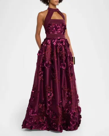 Zhivago The Beautiful Embroidered Floral Gown | Thumbnail 4 Zhivago The Beautiful Embroidered Floral Gown | Thumbnail 4