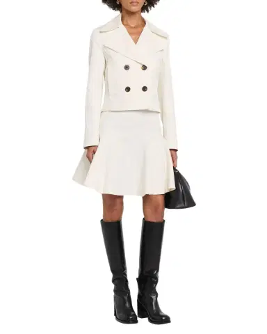 Burberry Bianca Double-Breasted Cotton Twill Short Jacket | Thumbnail 1 Burberry Bianca Double-Breasted Cotton Twill Short Jacket | Thumbnail 1