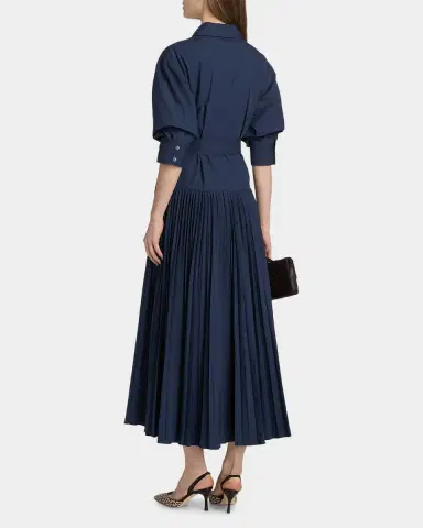 Simkhai Arlo Belted Cotton Maxi Dress | Thumbnail 3 Simkhai Arlo Belted Cotton Maxi Dress | Thumbnail 3