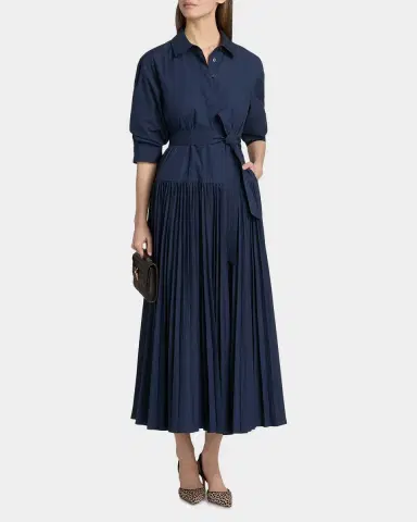 Simkhai Arlo Belted Cotton Maxi Dress | Thumbnail 4 Simkhai Arlo Belted Cotton Maxi Dress | Thumbnail 4