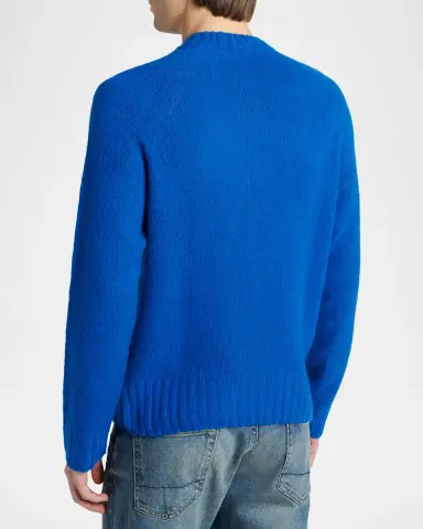 Tom Ford Men's Brushed Cashmere Raglan Crewneck Sweater | Thumbnail 3 Tom Ford Men's Brushed Cashmere Raglan Crewneck Sweater | Thumbnail 3