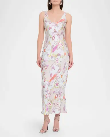 L'AGENCE Akiya Satin Tank Dress | Thumbnail 2 L'AGENCE Akiya Satin Tank Dress | Thumbnail 2
