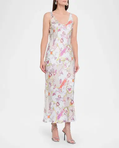 L'AGENCE Akiya Satin Tank Dress | Thumbnail 4 L'AGENCE Akiya Satin Tank Dress | Thumbnail 4