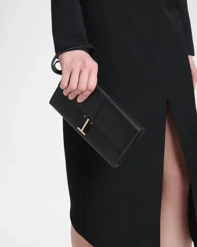 Tom Ford Kara Hanging T Leather Wristlet | Thumbnail 2 Tom Ford Kara Hanging T Leather Wristlet | Thumbnail 2