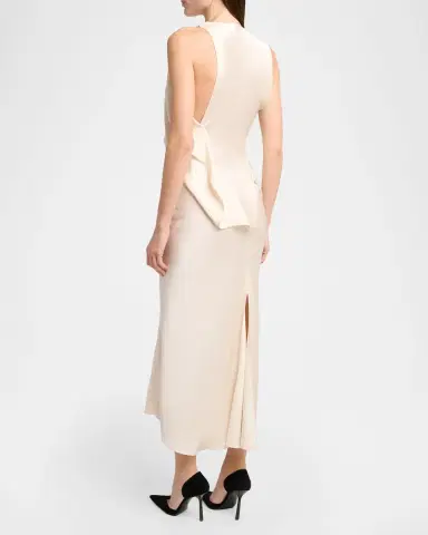 Victoria Beckham Sleeveless Draped Dress | Thumbnail 2 Victoria Beckham Sleeveless Draped Dress | Thumbnail 2