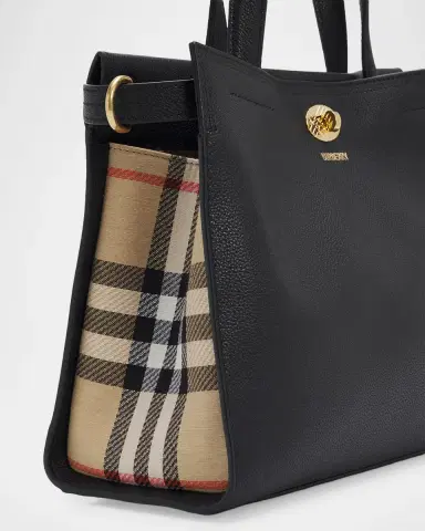Burberry Cotswolds Small Check Leather Tote Bag | Thumbnail 6 Burberry Cotswolds Small Check Leather Tote Bag | Thumbnail 6