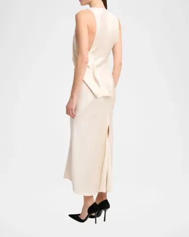 Victoria Beckham Sleeveless Draped Dress | Thumbnail 2 Victoria Beckham Sleeveless Draped Dress | Thumbnail 2