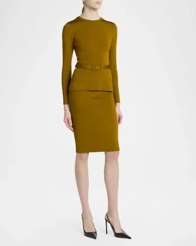 Tom Ford Olivinegr Pencil Skirt | Thumbnail 2 Tom Ford Olivinegr Pencil Skirt | Thumbnail 2