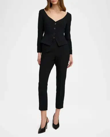 Favorite Daughter The Reveal Cropped Peplum Blazer | Thumbnail 2 Favorite Daughter The Reveal Cropped Peplum Blazer | Thumbnail 2