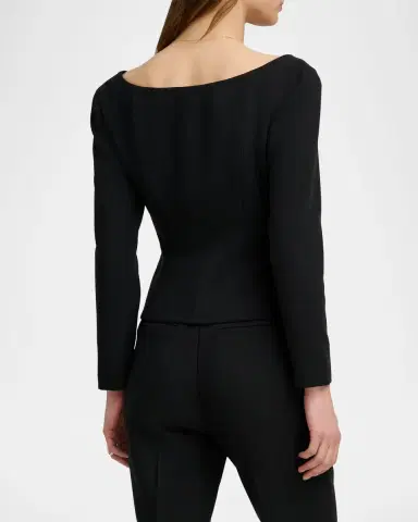 Favorite Daughter The Reveal Cropped Peplum Blazer | Thumbnail 3 Favorite Daughter The Reveal Cropped Peplum Blazer | Thumbnail 3