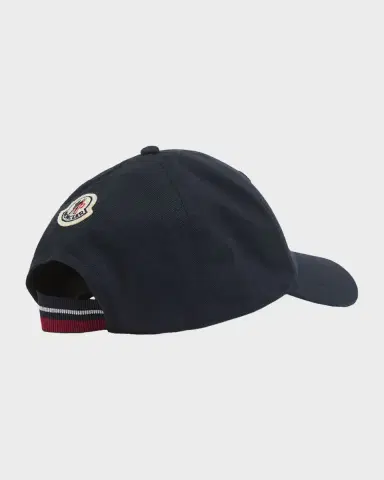 Moncler Men's Logo Cotton Baseball Cap | Thumbnail 2 Moncler Men's Logo Cotton Baseball Cap | Thumbnail 2