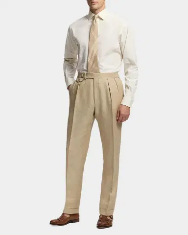 Ralph Lauren Purple Label Men's Silk and Linen Sport Shirt | Thumbnail 2 Ralph Lauren Purple Label Men's Silk and Linen Sport Shirt | Thumbnail 2
