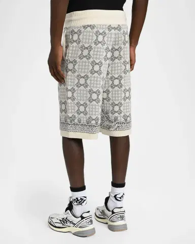 AMIRI Men's MA Quad Check Knit Drawstring Shorts | Thumbnail 2 AMIRI Men's MA Quad Check Knit Drawstring Shorts | Thumbnail 2