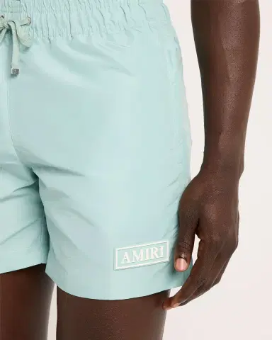 AMIRI Men's Logo Patch Swim Trunks | Thumbnail 3 AMIRI Men's Logo Patch Swim Trunks | Thumbnail 3