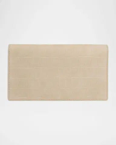 Vince Croc-Embossed Leather Continental Wallet | Thumbnail 3 Vince Croc-Embossed Leather Continental Wallet | Thumbnail 3