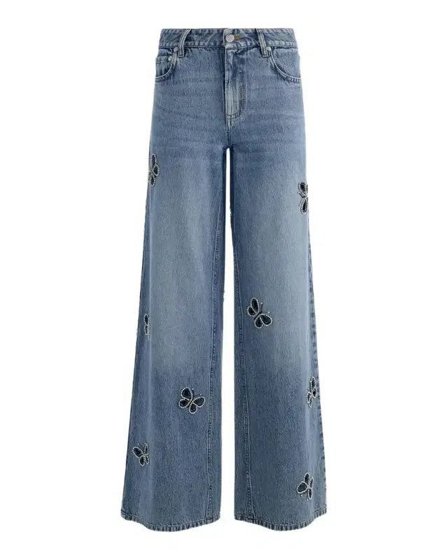 Amazing Embellished Cutout Jeans Amazing Embellished Cutout Jeans