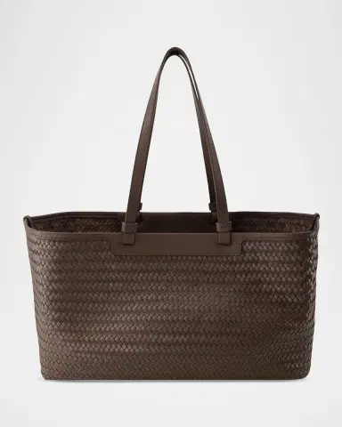 Vince Marin Woven Leather Tote Bag | Thumbnail 4 Vince Marin Woven Leather Tote Bag | Thumbnail 4