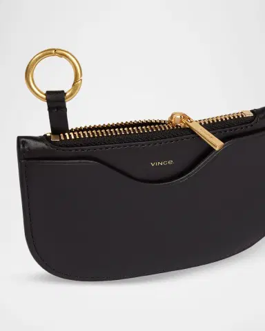 Vince Demma Half Moon Leather Card Case | Thumbnail 4 Vince Demma Half Moon Leather Card Case | Thumbnail 4