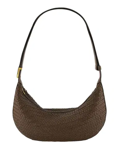 Vince Eris Small Woven Leather Hobo Bag | Thumbnail 1 Vince Eris Small Woven Leather Hobo Bag | Thumbnail 1