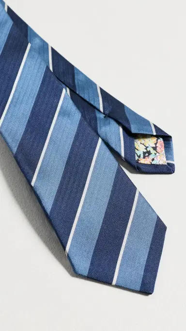 Paul Smith Block Stripe Tie | Thumbnail 4 Paul Smith Block Stripe Tie | Thumbnail 4