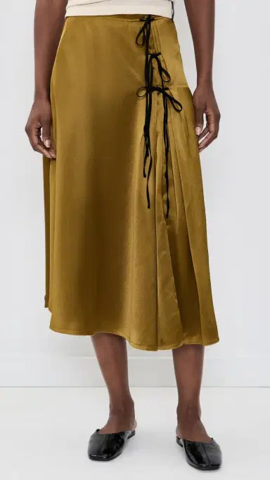 Ganni Fluid Satin Tie String Midi Skirt | Thumbnail 2 Ganni Fluid Satin Tie String Midi Skirt | Thumbnail 2