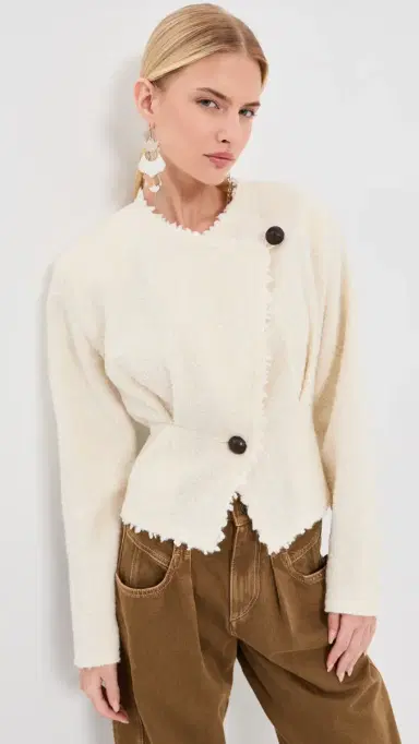 Isabel Marant Suna Jacket Ecru | Thumbnail 2 Isabel Marant Suna Jacket Ecru | Thumbnail 2