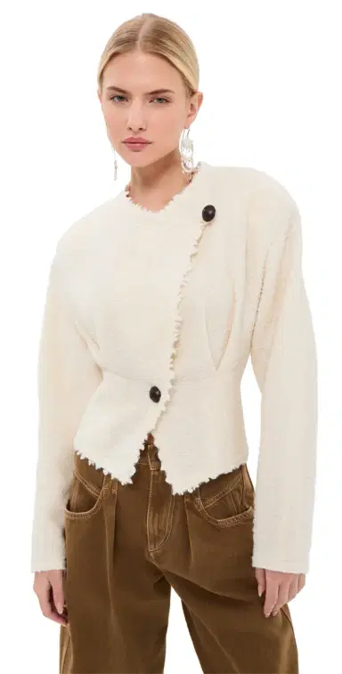 Isabel Marant Suna Jacket Ecru | Thumbnail 1 Isabel Marant Suna Jacket Ecru | Thumbnail 1