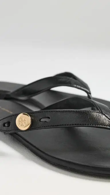 Tory Burch Romy Flip Flops Perfect Black 5 | Thumbnail 6 Tory Burch Romy Flip Flops Perfect Black 5 | Thumbnail 6