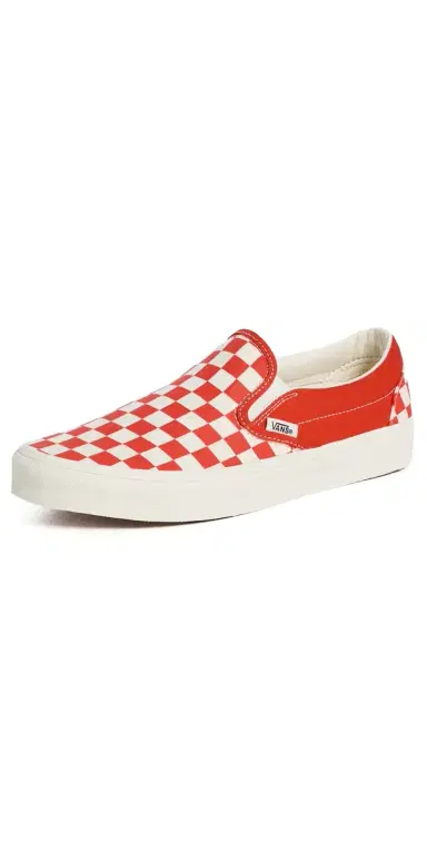 Vans Classic Slip On Sneakers Checkerboard Tomato M 4.5/ W 6 | Thumbnail 1 Vans Classic Slip On Sneakers Checkerboard Tomato M 4.5/ W 6 | Thumbnail 1