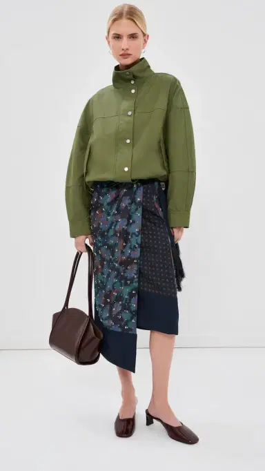 3.1 Phillip Lim Desert Flower Draped Wrap Skirt Midnight Multi | Thumbnail 5 3.1 Phillip Lim Desert Flower Draped Wrap Skirt Midnight Multi | Thumbnail 5