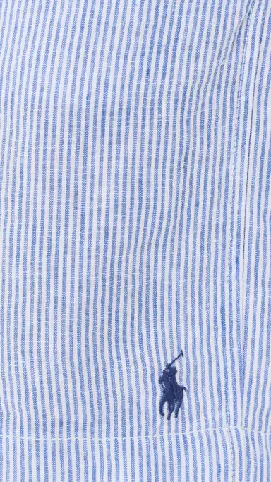 Polo Ralph Lauren Original Label Prepster Linen Shorts Cabana Blue White L | Thumbnail 6 Polo Ralph Lauren Original Label Prepster Linen Shorts Cabana Blue White L | Thumbnail 6