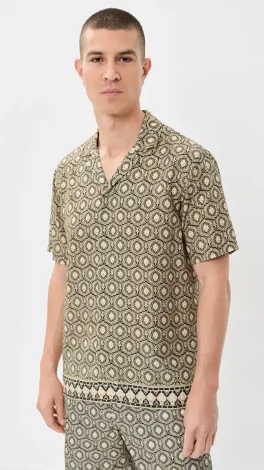 Orlebar Brown Maitan Passetto Shirt Bayleaf Green | Thumbnail 2 Orlebar Brown Maitan Passetto Shirt Bayleaf Green | Thumbnail 2