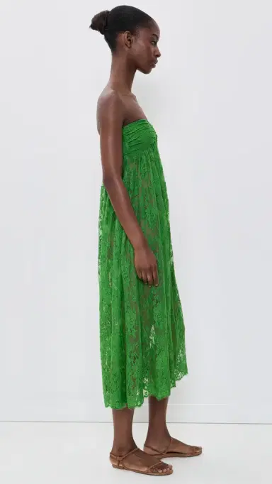 Sea Carmella Lace Strapless Dress Green | Thumbnail 4 Sea Carmella Lace Strapless Dress Green | Thumbnail 4