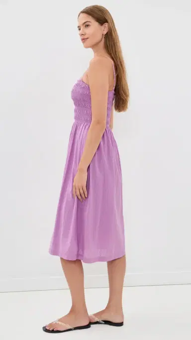 Madewell Peony Midi Dress Warm Wisteria | Thumbnail 4 Madewell Peony Midi Dress Warm Wisteria | Thumbnail 4