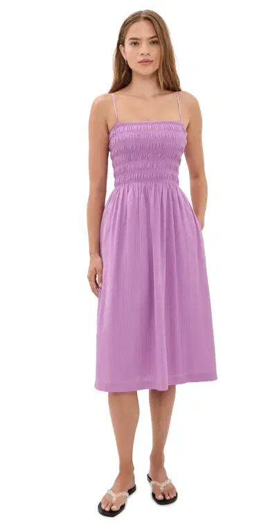 Madewell Peony Midi Dress Warm Wisteria | Thumbnail 1 Madewell Peony Midi Dress Warm Wisteria | Thumbnail 1