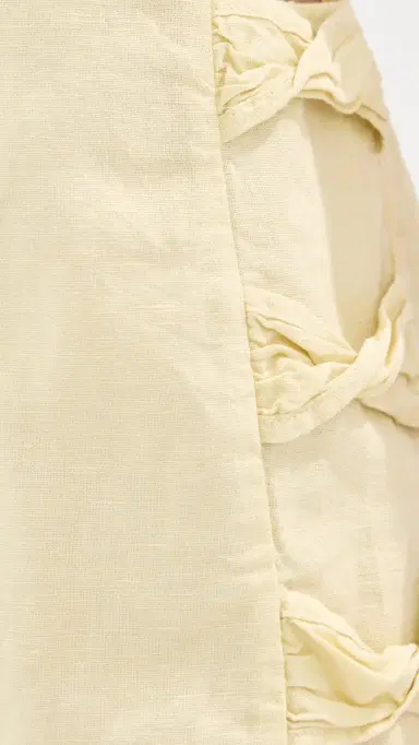 LE BOP Jane Linen Mini Dress Honeydew | Thumbnail 6 LE BOP Jane Linen Mini Dress Honeydew | Thumbnail 6