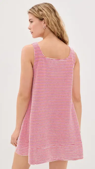 La Maregold The Clara Dress Pink and tripe | Thumbnail 3 La Maregold The Clara Dress Pink and tripe | Thumbnail 3