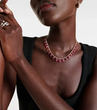 Kamyen 18kt rose gold choker with rubies and diamonds | Thumbnail 4 Kamyen 18kt rose gold choker with rubies and diamonds | Thumbnail 4