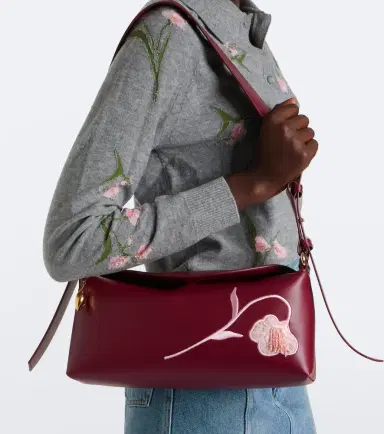 Erdem Bloom East West Medium leather shoulder bag | Thumbnail 4 Erdem Bloom East West Medium leather shoulder bag | Thumbnail 4