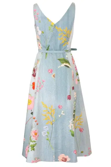 Oscar de la Renta Botanical Poplin Dress | Thumbnail 6 Oscar de la Renta Botanical Poplin Dress | Thumbnail 6