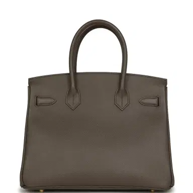 HERMÈS Pre-owned Hermes Birkin 30 Etain Epsom Gold Hardware | Thumbnail 4 HERMÈS Pre-owned Hermes Birkin 30 Etain Epsom Gold Hardware | Thumbnail 4